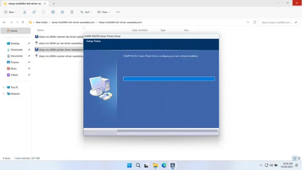 Sharp MX-2640n Printer Driver Download 6 How to Install Sharp MX-2640n Printer Driver - Step 5