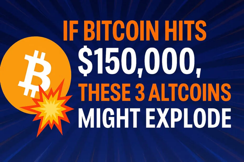 If Bitcoin Hits $150,000, These 3 Altcoins Might Explode