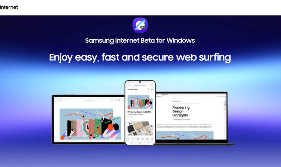Samsung Browser for Windows