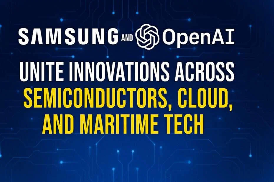 Samsung and OpenAI Unite Innovations Across Semiconductors, Cloud, and Maritime Tech