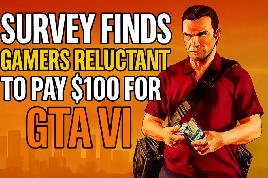 Survey Finds Gamers Reluctant to Pay $100 for GTA VI