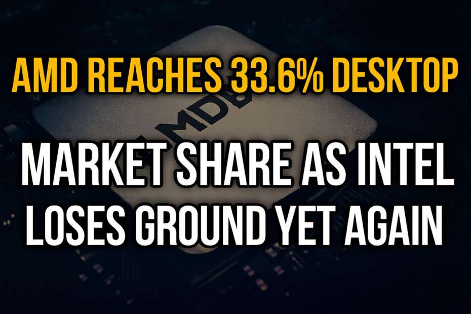 AMD Reaches 33.6% Desktop Market Share as Intel Loses Ground Yet Again