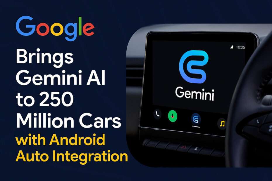 Google Brings Gemini AI to 250 Million Cars with Android Auto Integration