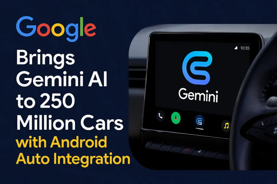 Google Brings Gemini AI to 250 Million Cars with Android Auto Integration 4 Google Brings Gemini AI to 250 Million Cars with Android Auto Integration