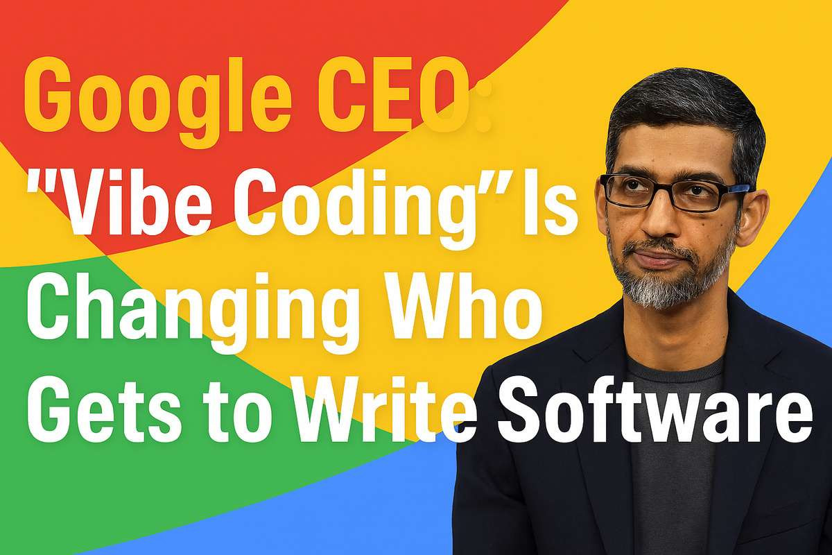 Google CEO: 'Vibe Coding' Is Changing Who Gets to Write Software ...