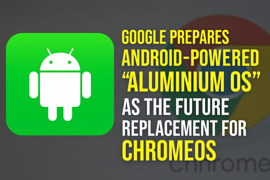 Google Prepares Android-Powered “Aluminium OS” as the Future Replacement for ChromeOS 1 Google Prepares Android-Powered “Aluminium OS” as the Future Replacement for ChromeOS