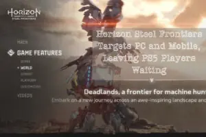 Horizon Steel Frontiers Targets PC and Mobile, Leaving PS5 Players Waiting