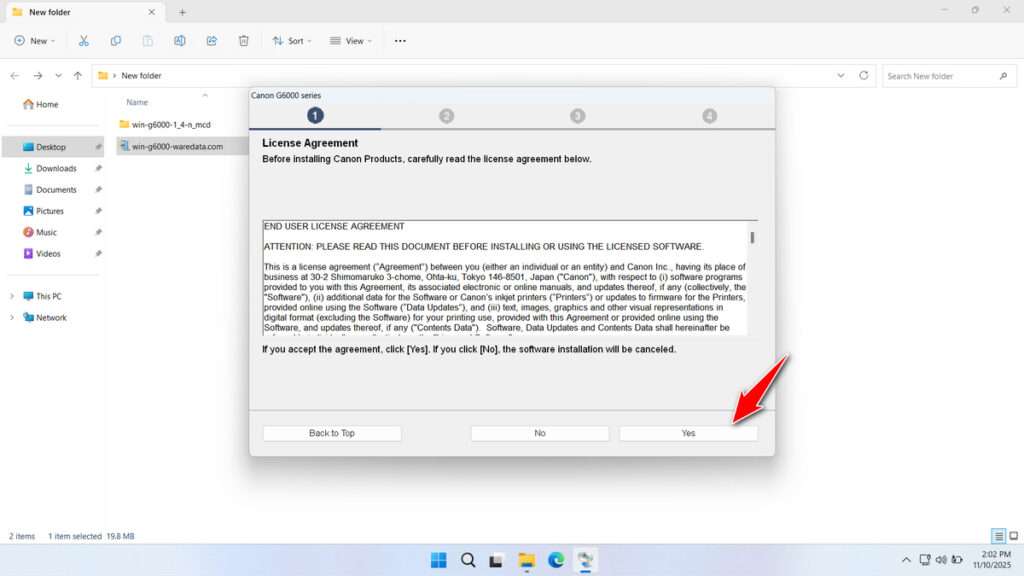Canon G6000 Printer Driver Download 5 How to Install Canon G6000 Printer Driver - Step 4