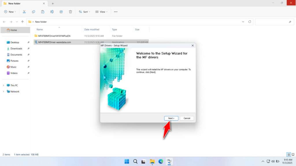 How to Install Canon MF4770n Printer Driver - Step 1