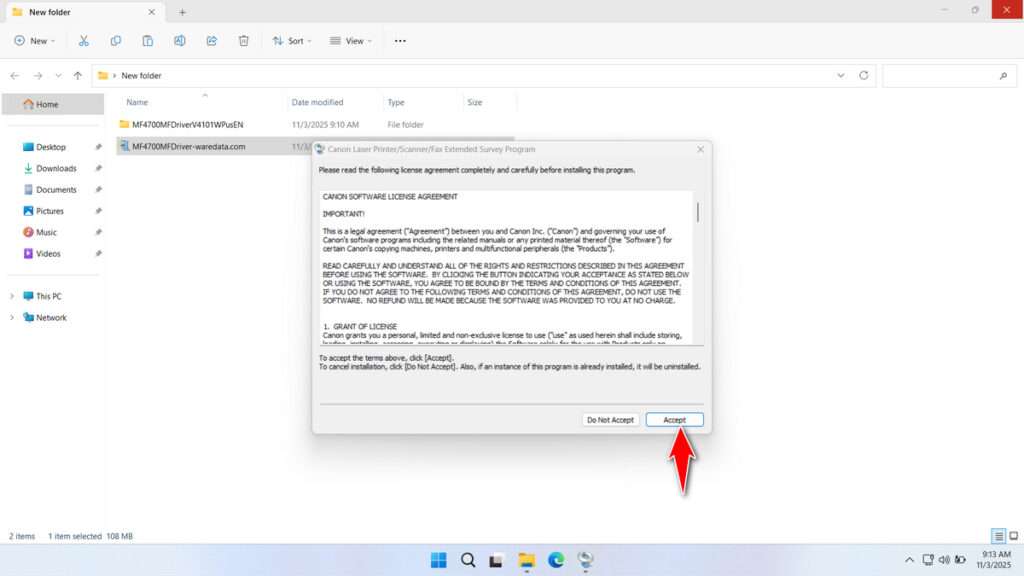 How to Install Canon MF4770n Printer Driver - Step 6