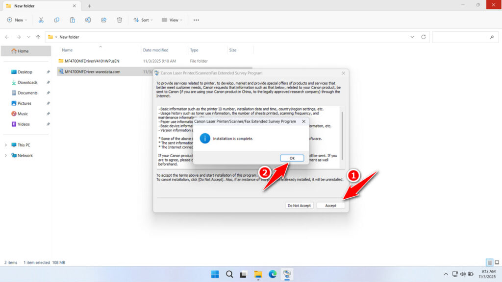 How to Install Canon MF4770n Printer Driver - Step 7