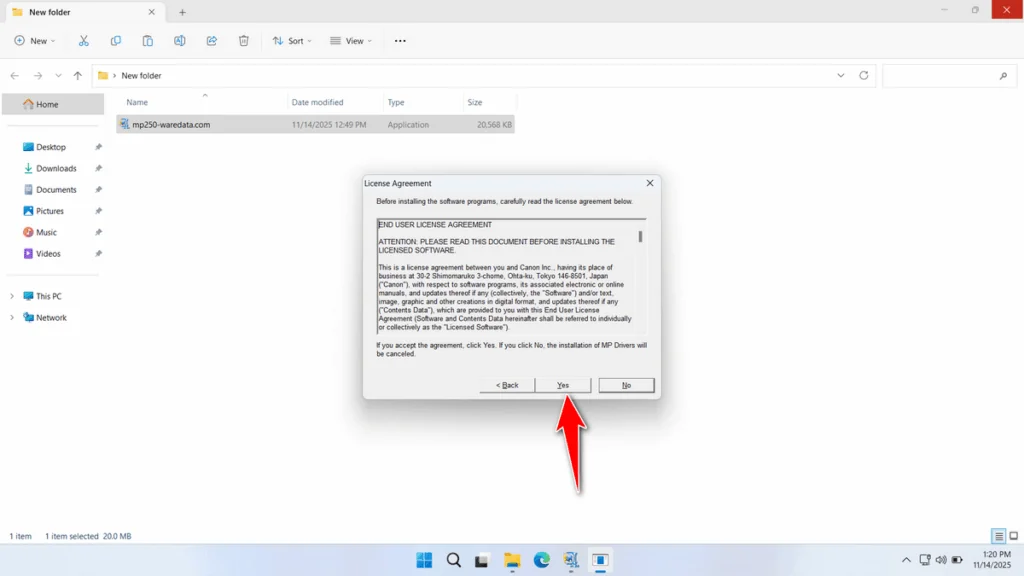 Canon MP250 Printer Driver Download 4 How to Install Canon MP250 Printer Driver - Step 3