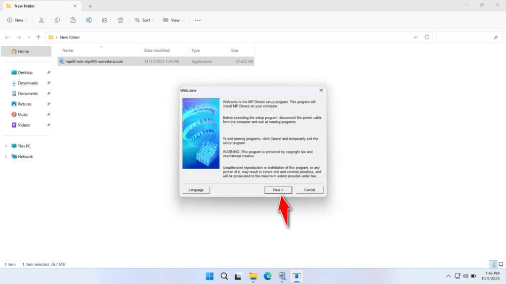 How to Install Canon MP495 Printer Driver - Step 1