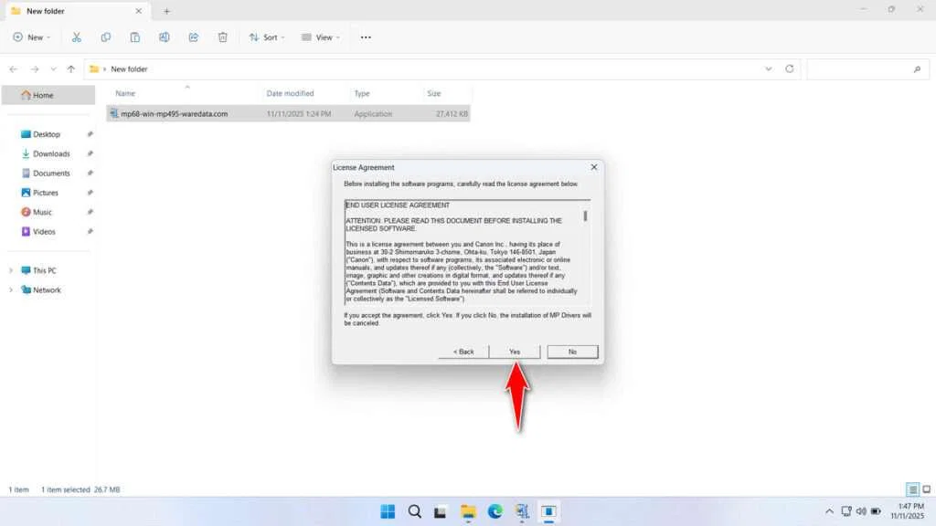 Canon MP495 Printer Driver Download 4 How to Install Canon MP495 Printer Driver - Step 3