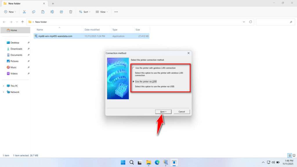 How to Install Canon MP495 Printer Driver - Step 5