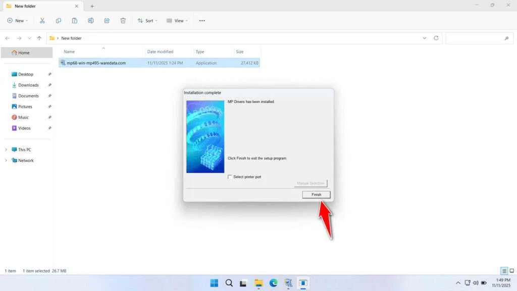 Canon MP495 Printer Driver Download 7 How to Install Canon MP495 Printer Driver - Step 6