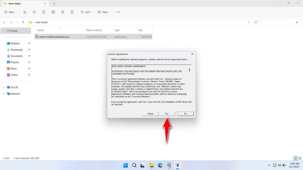 Canon MX920 Printer Driver Download 4 How to Install Canon MX920 Printer Driver - Step 3