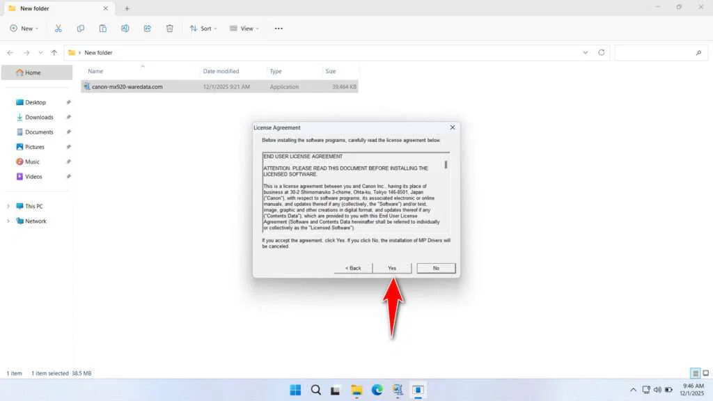 Canon MX920 Printer Driver Download 4 How to Install Canon MX920 Printer Driver - Step 3