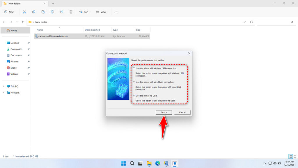 Canon MX920 Printer Driver Download 6 How to Install Canon MX920 Printer Driver - Step 5