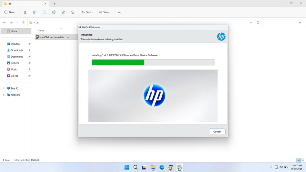 How to Install HP Envy 4500 Printer Driver - Step 5