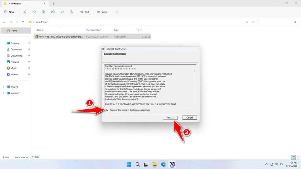 HP LJ 1022 Printer Driver Download 2 How to Install HP LJ 1022 Printer Driver - Step 1