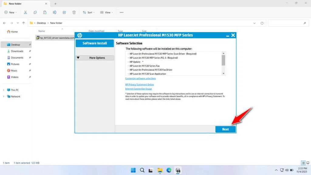 HP Laserjet 1536dnf MFP Printer Driver Download 3 How to Install HP Laserjet 1536dnf MFP Printer Driver - Step 2