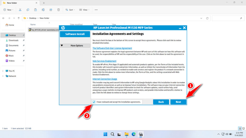 HP Laserjet 1536dnf MFP Printer Driver Download 4 How to Install HP Laserjet 1536dnf MFP Printer Driver - Step 3