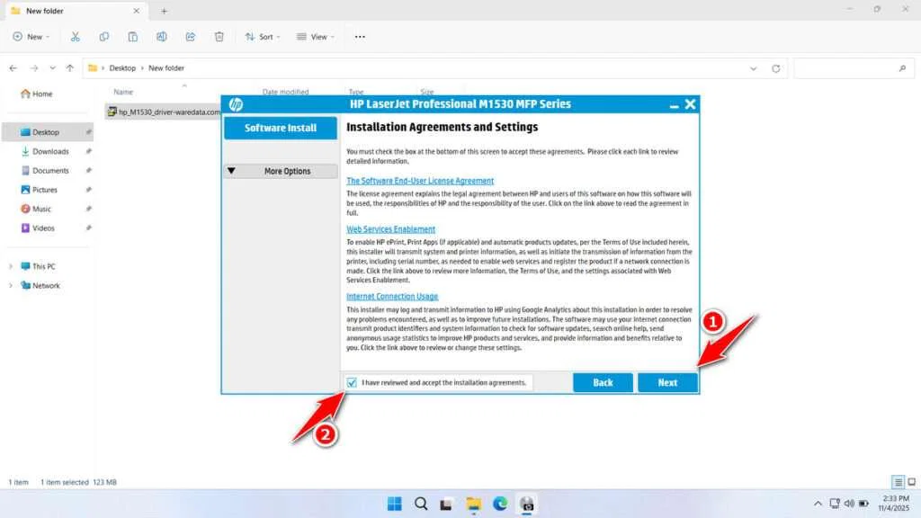 HP Laserjet 1536dnf MFP Printer Driver Download 4 How to Install HP Laserjet 1536dnf MFP Printer Driver - Step 3