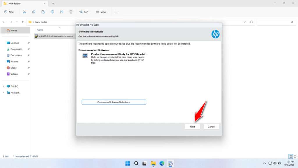 HP Officejet Pro 6968 Printer Driver Download 4 How to Install HP Officejet Pro 6968 Printer Driver - Step 3
