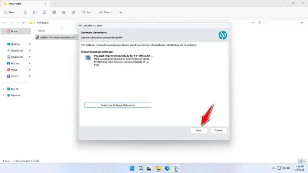 HP Officejet Pro 6968 Printer Driver Download 4 How to Install HP Officejet Pro 6968 Printer Driver - Step 3