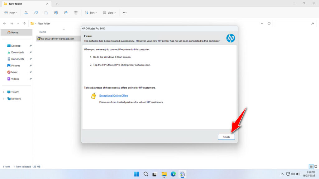 HP Officejet Pro 8600 Printer Driver Download 8 How to Install HP Officejet Pro 8600 Printer Driver - Step 7
