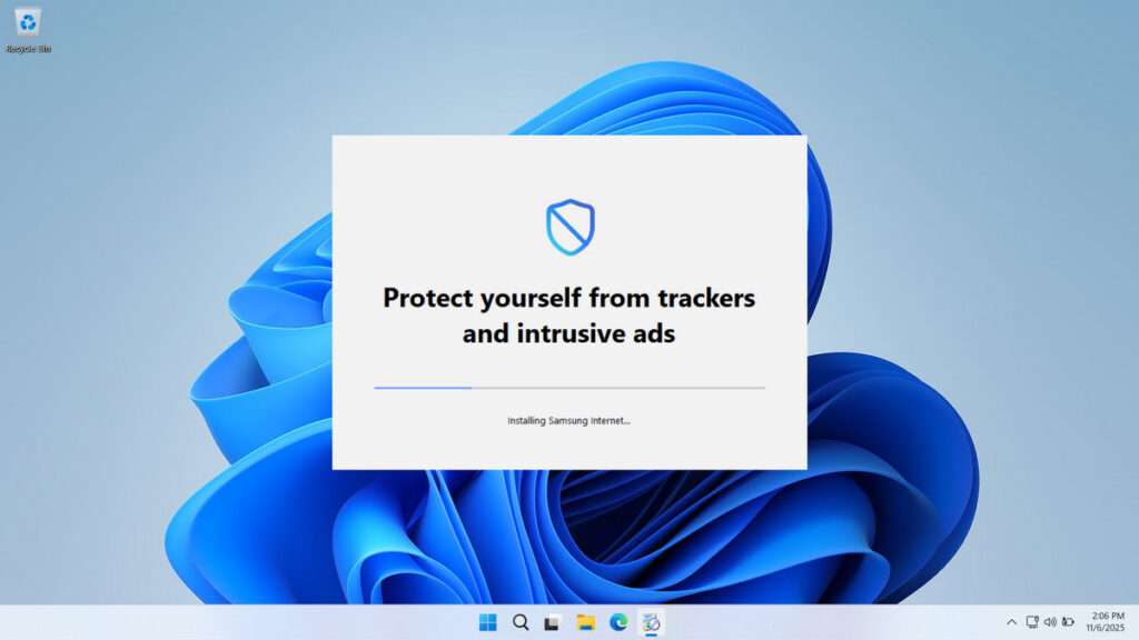 Samsung Internet Browser for Windows Download 5 How to Install Samsung Internet Browser for Windows - Step 3