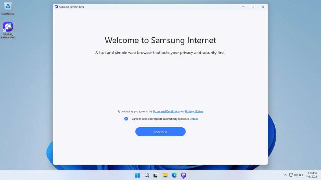 Samsung Internet Browser for Windows Download 6 How to Install Samsung Internet Browser for Windows - Step 4
