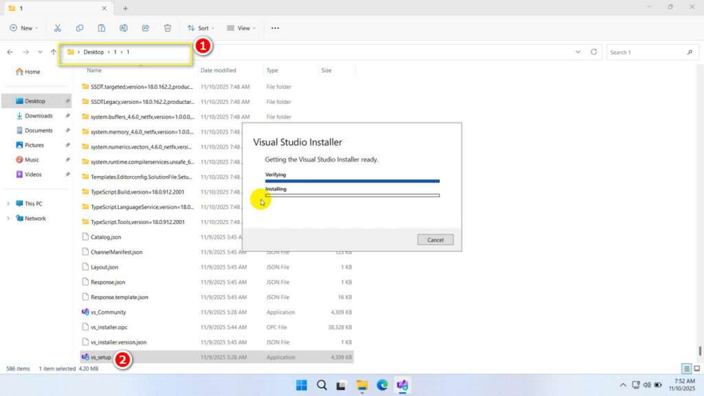 Visual Studio 2026 Offline Installer 3 How to Install Visual Studio 2026 Offline Installer - Step 2