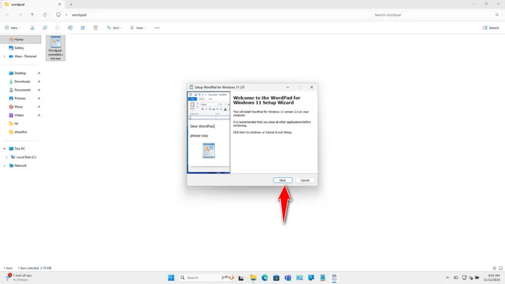 How to Install Wordpad Windows 11 - Step 2