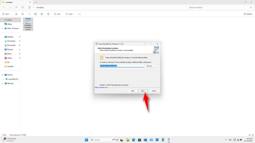 Wordpad Windows 11 Download 4 How to Install Wordpad Windows 11 - Step 3