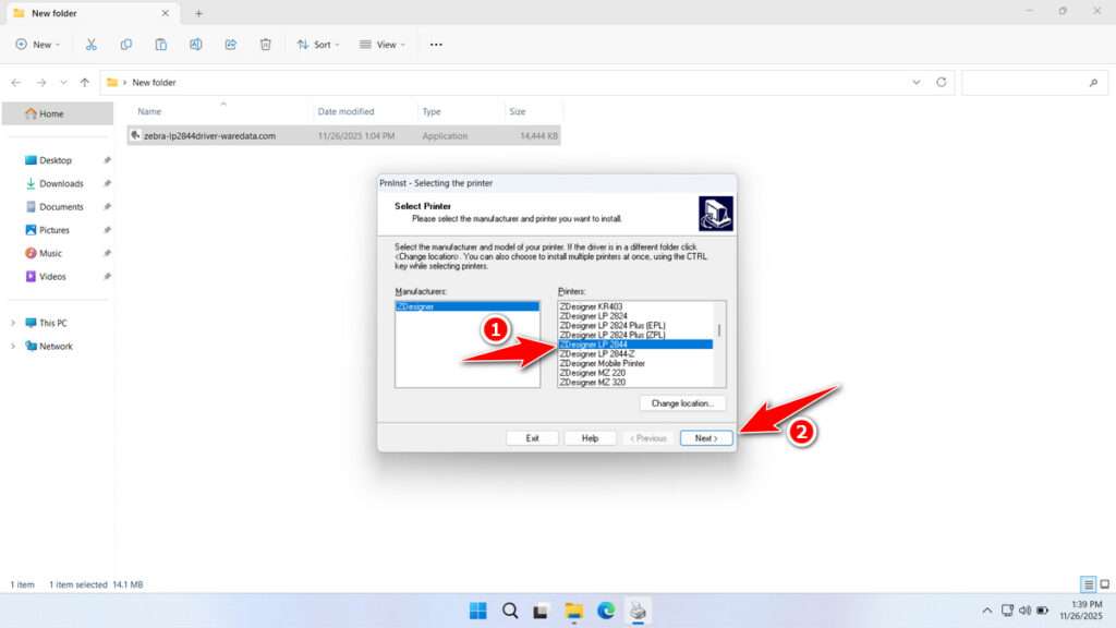 How to Install Zebra LP2844 Printer Driver - Step 10