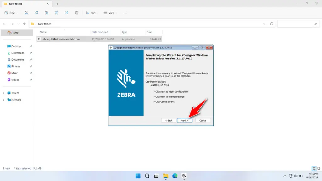 Zebra LP2844 Printer Driver Download 4 How to Install Zebra LP2844 Printer Driver - Step 3