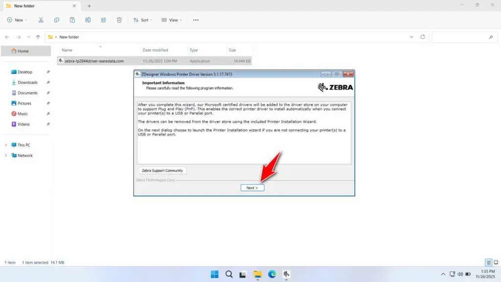 Zebra LP2844 Printer Driver Download 5 How to Install Zebra LP2844 Printer Driver - Step 4