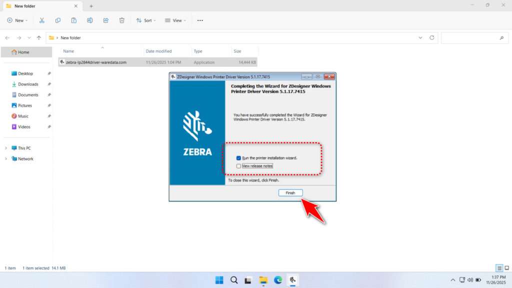 How to Install Zebra LP2844 Printer Driver - Step 6