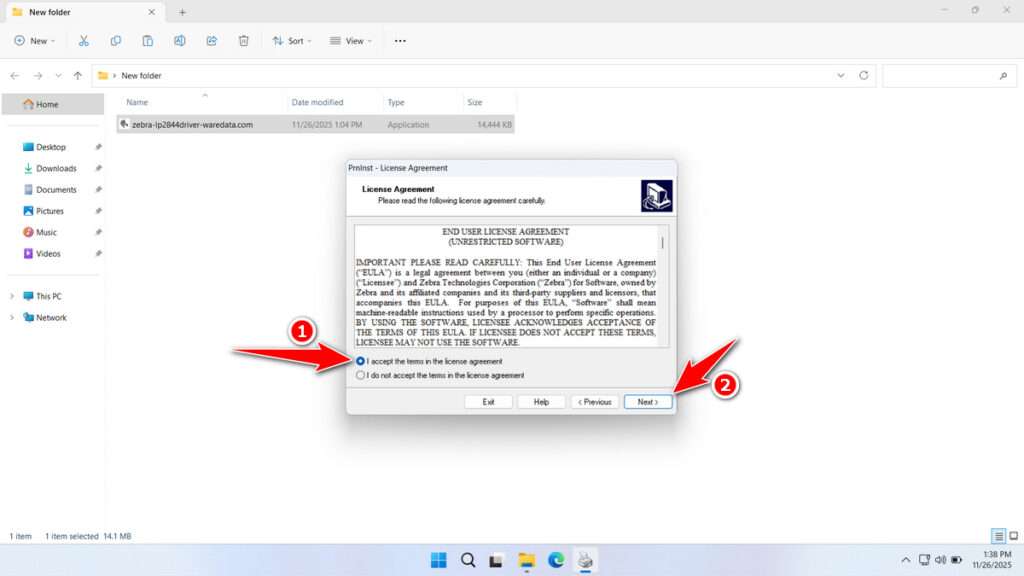 How to Install Zebra LP2844 Printer Driver - Step 9