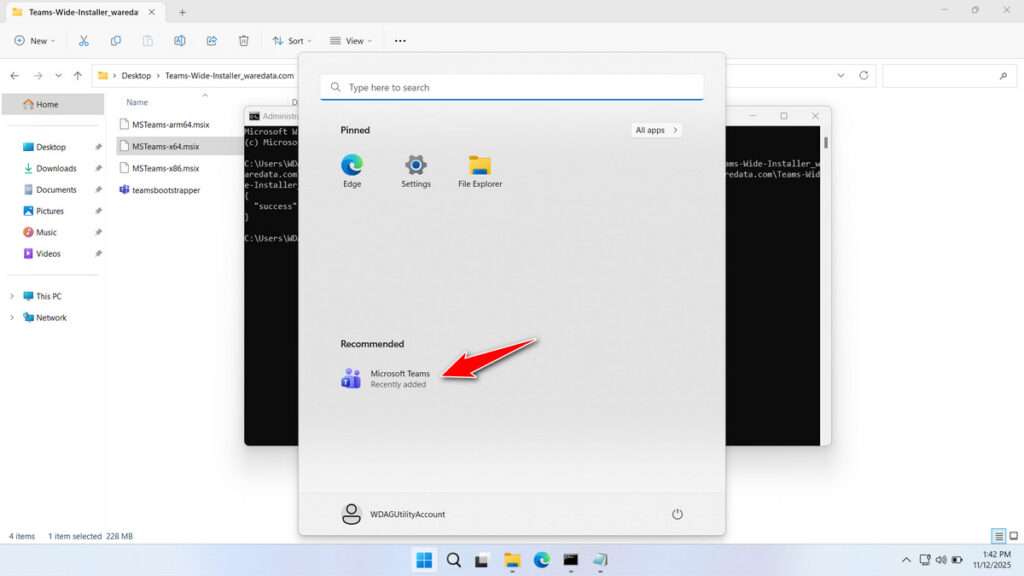 How to Use Teams Machine Wide Installer - Step 4