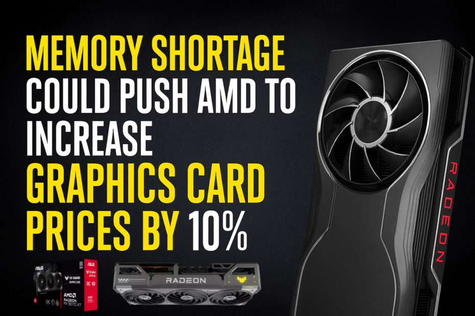 Memory Shortage Could Push AMD to Increase Graphics Card Prices by 10%
