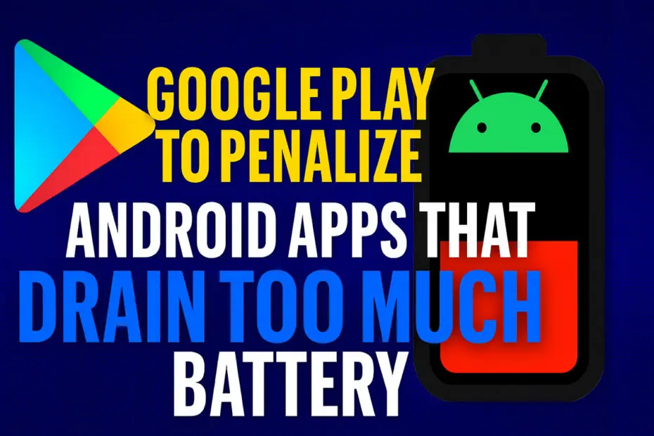 New Google Play Policy Targets Apps with Excessive Battery Usage