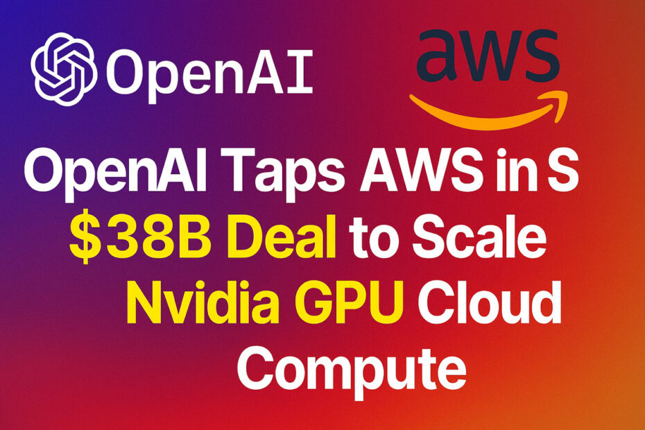 OpenAI Taps AWS in $38B Deal to Scale Nvidia GPU Cloud Compute