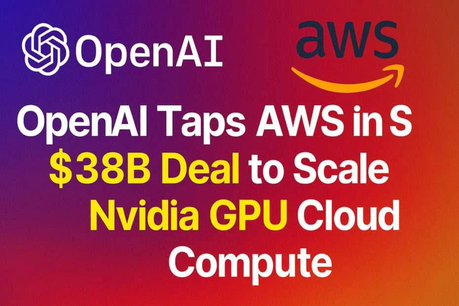 OpenAI Taps AWS in $38B Deal to Scale Nvidia GPU Cloud Compute 3 OpenAI Taps AWS in $38B Deal to Scale Nvidia GPU Cloud Compute