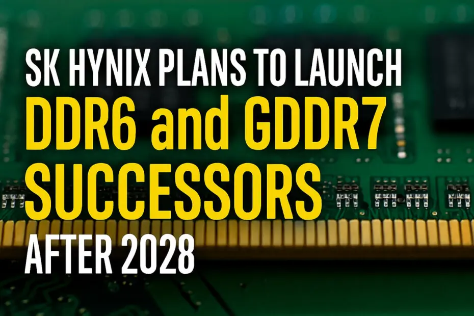 SK hynix Plans to Launch DDR6 and GDDR7 Successors After 2028 7 SK hynix Plans to Launch DDR6 and GDDR7 Successors After 2028