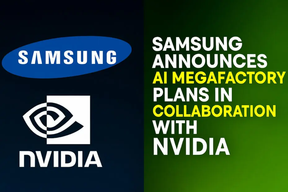 Samsung Announces AI Megafactory Plans in Collaboration with NVIDIA 1 Samsung Announces AI Megafactory Plans in Collaboration with NVIDIA