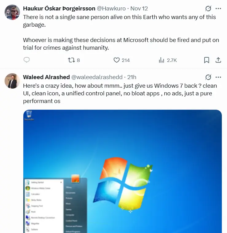 Some Critical Comments If Windows Becomes an Agentic OS