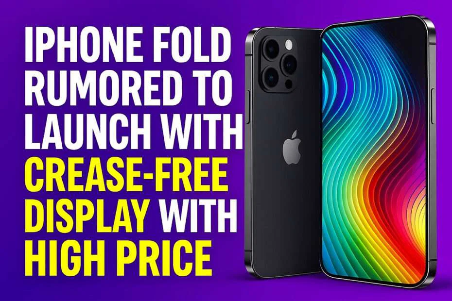 iPhone Fold Rumored to Launch with Crease-Free Display with High Price